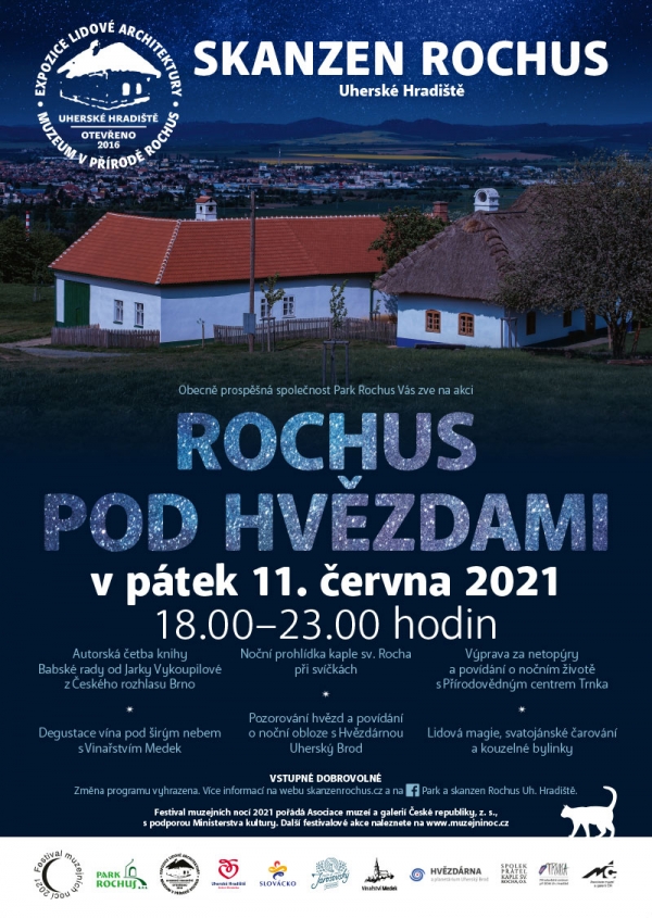 Rochus pod hvězdami - 11. 6. 2021 od 18:00 do 23:00 - Park a skanzen Rochus Uherské Hradiště